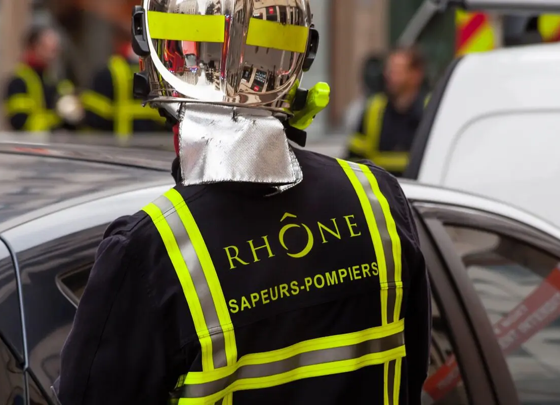 Pompier en intervention
